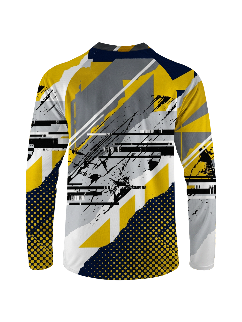 Orionride Geometric Glitch Code Long Sleeve Downhill Jersey