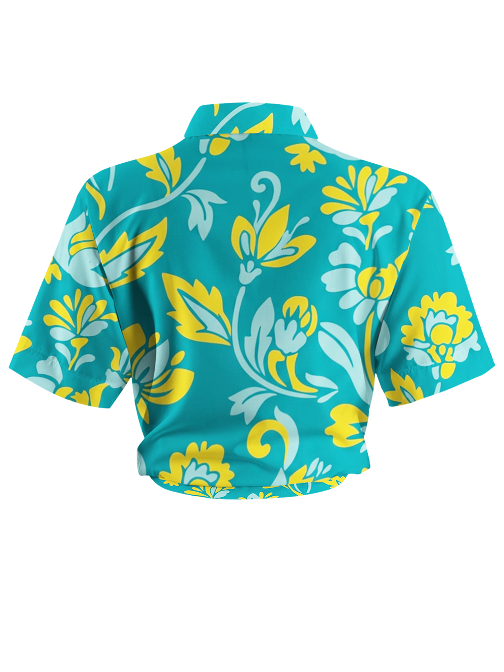 Orionride Retro Floral Pattern Zipper Pockets Ultra Lightweight Short Sleeves Women's Gravel Shirt