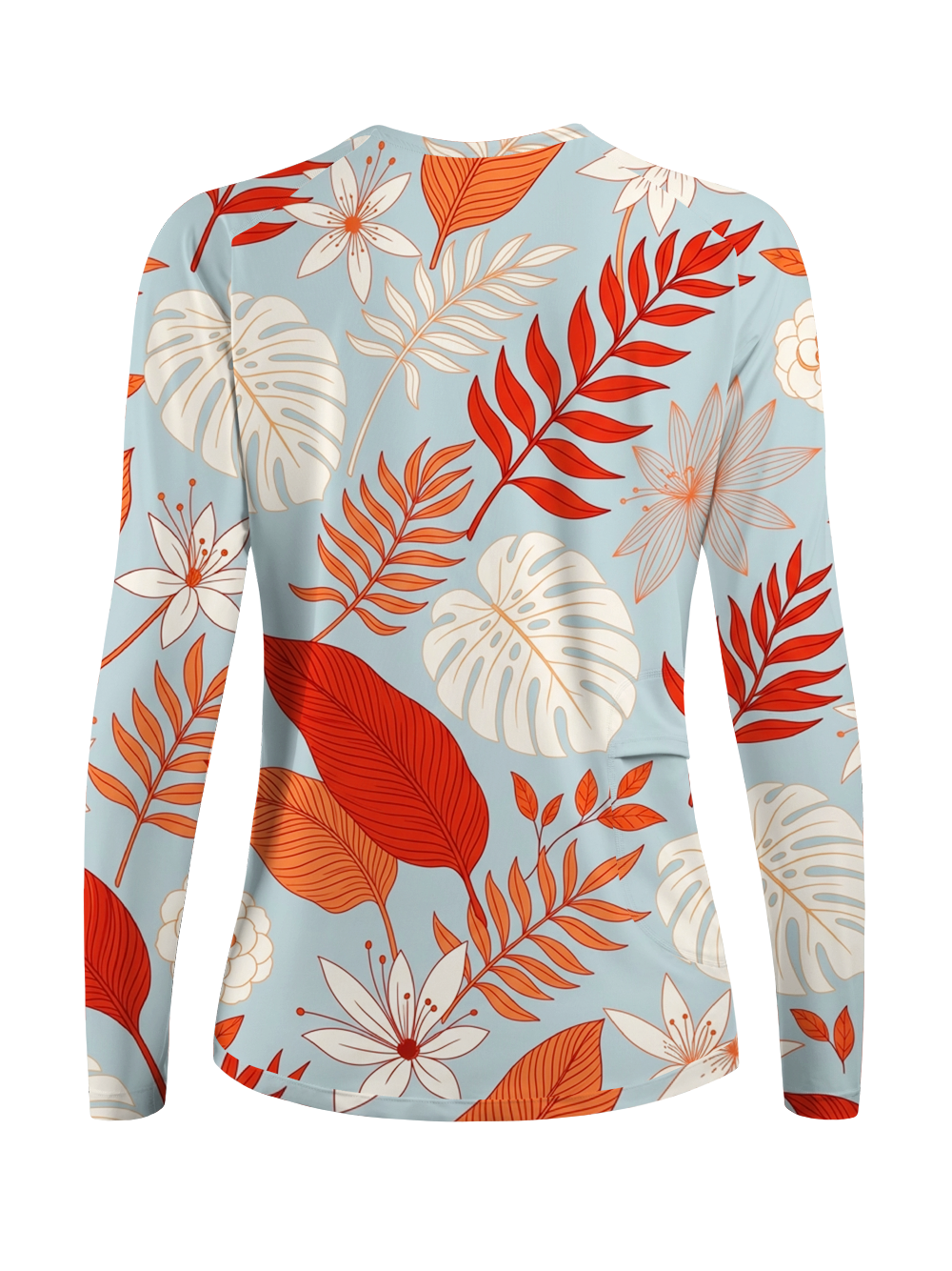 Orionride Tropical Floral Pattern Women's Quick Dry Downhill Jersey