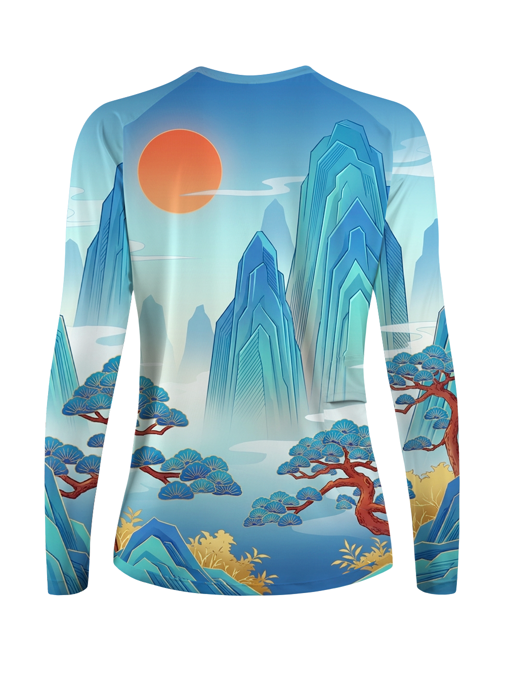 Orionride Cyan Fairy Mountain Women's Quick Dry Downhill Jersey