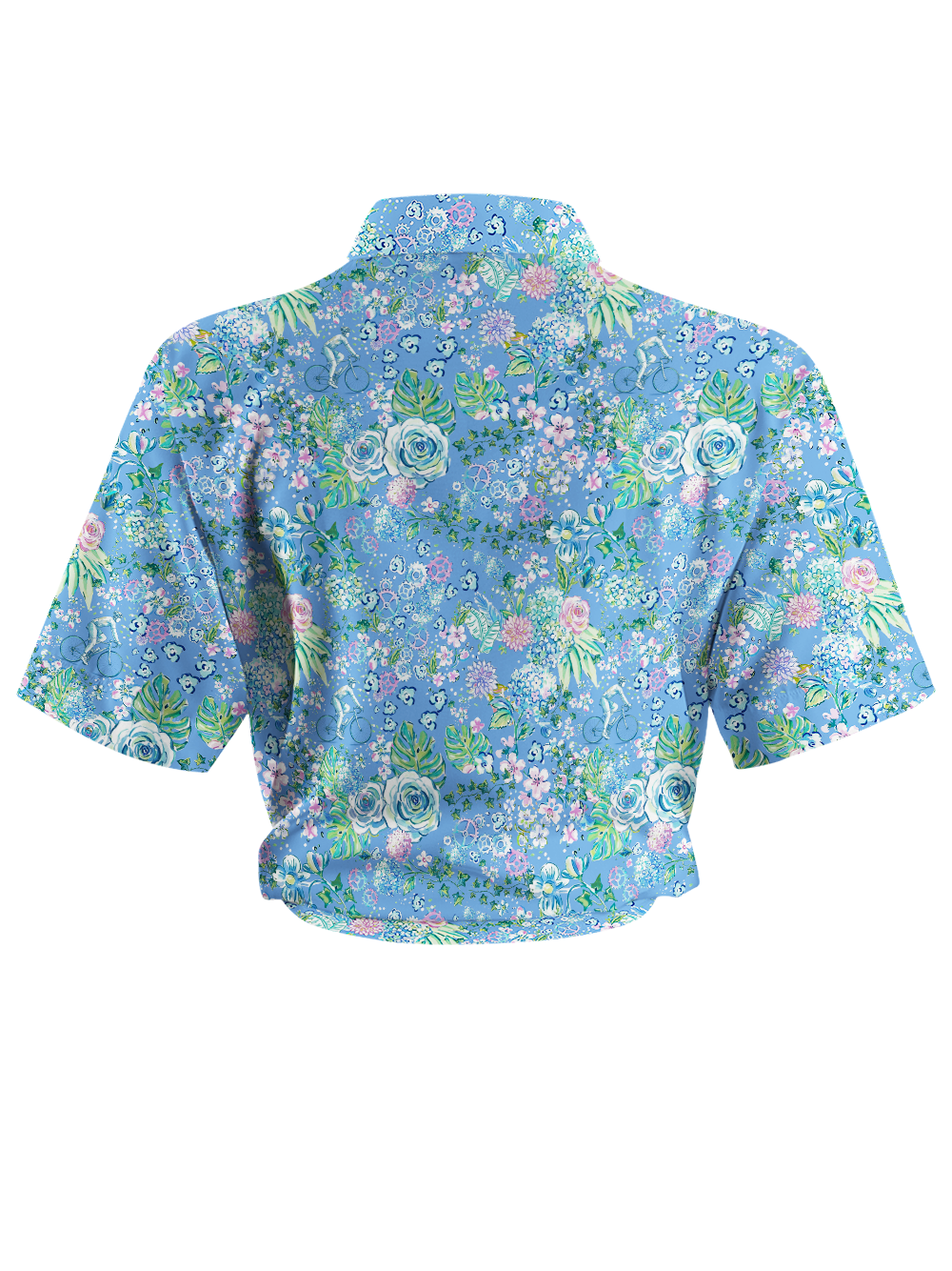 Orionride Whispering Roses Zipper Pockets Ultra Lightweight Short Sleeves Women's Gravel Shirt