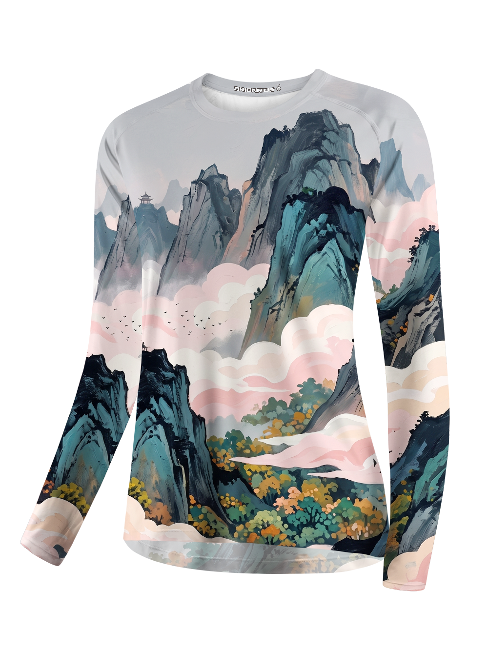 Orionride Oil Painting Of Mountains Women's Quick Dry Downhill Jersey
