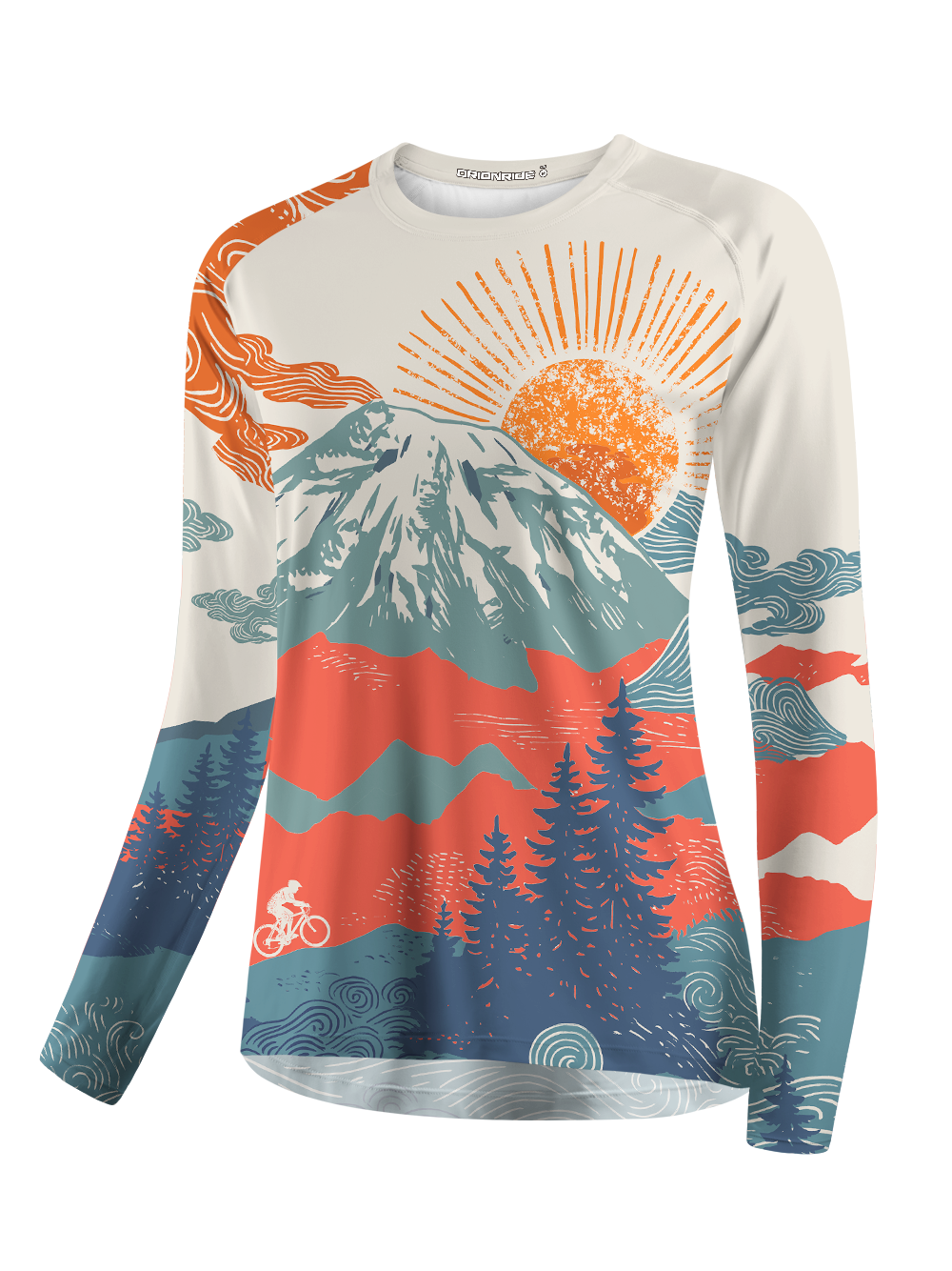 Orionride Sunset Scenery Women's Quick Dry Downhill Jersey