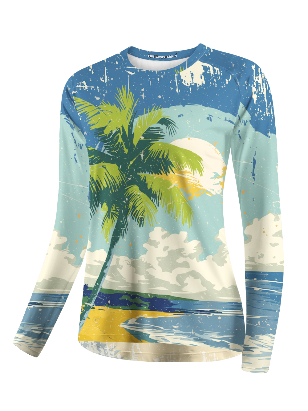 Orionride Tropical Beach Women's Quick Dry Downhill Jersey