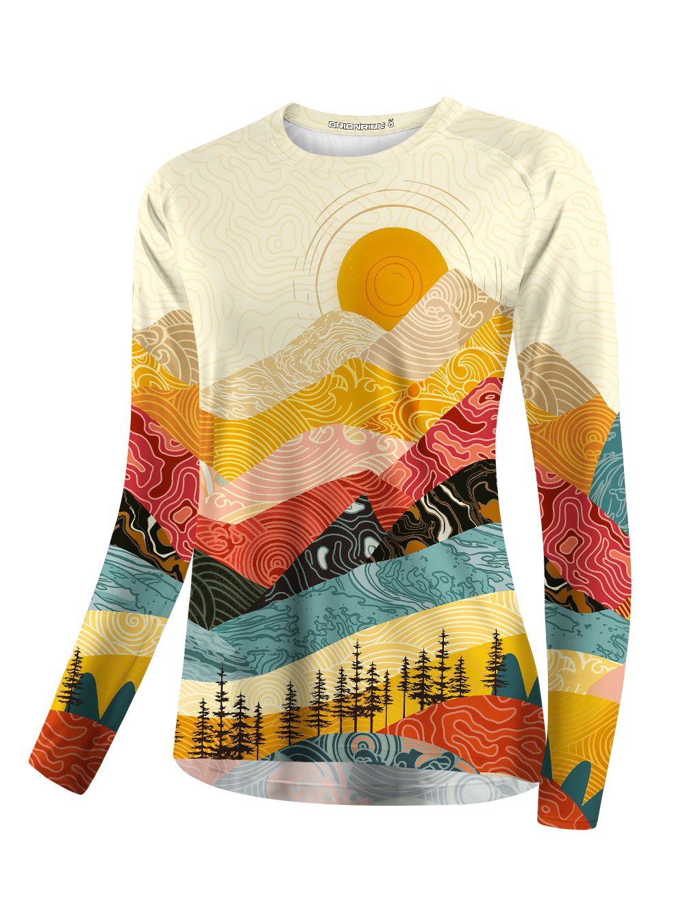 Orionride Waves And Peaks Women's Quick Dry Downhill Jersey