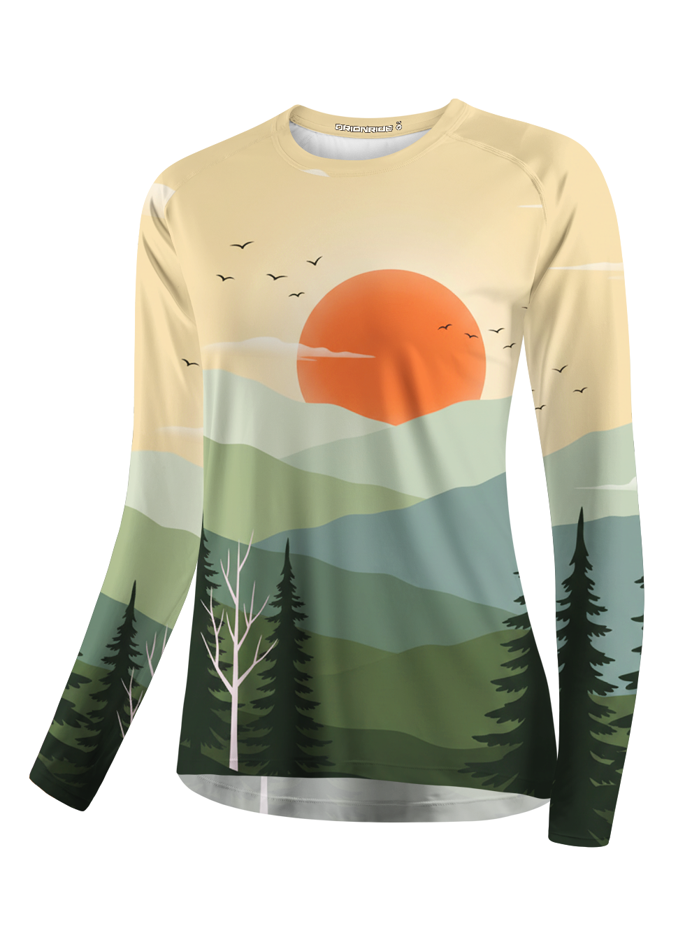 Orionride Mountain Sunset Women's Quick Dry Downhill Jersey