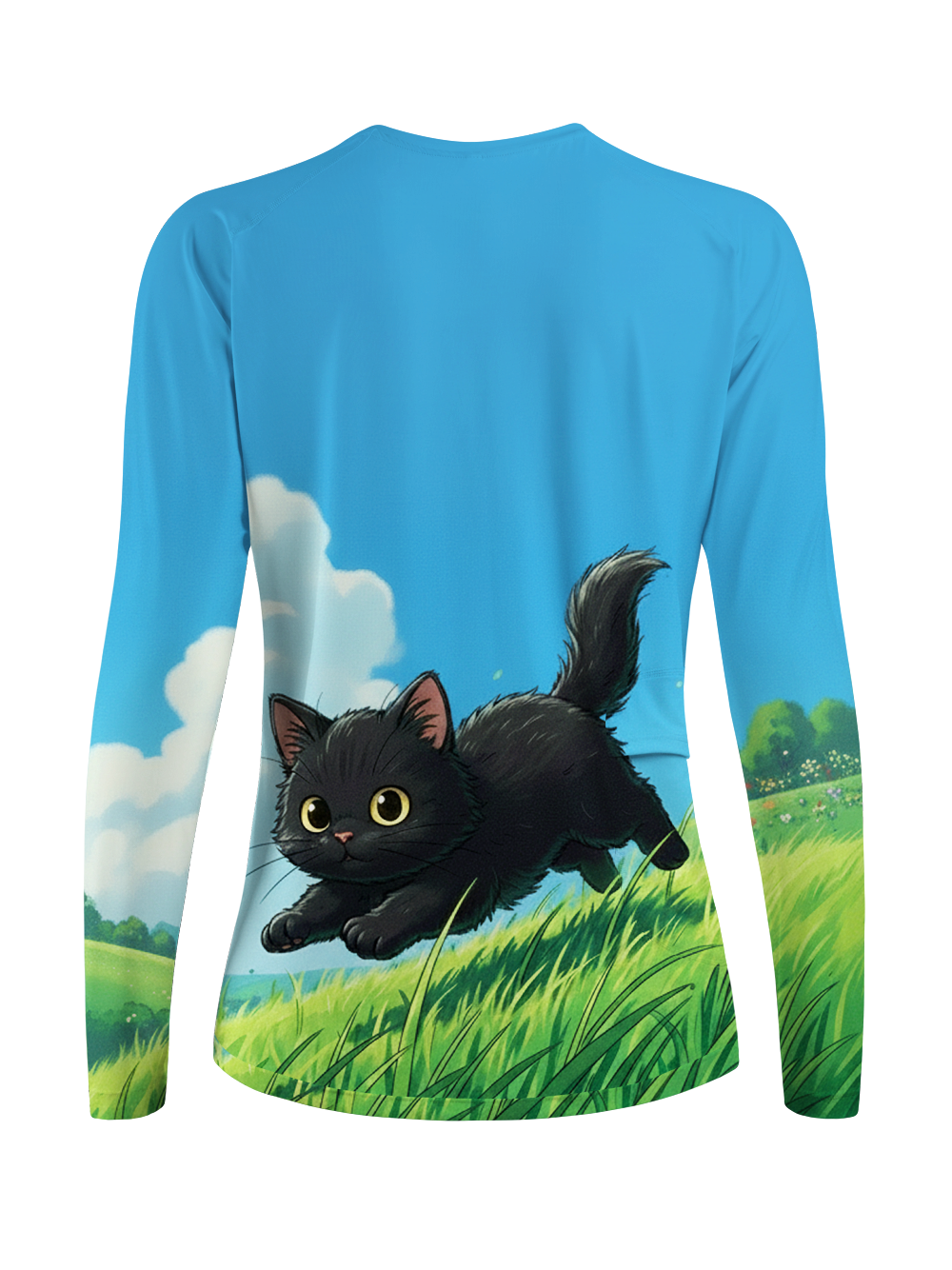 Orionride Green Kitten Women's Quick Dry Downhill Jersey