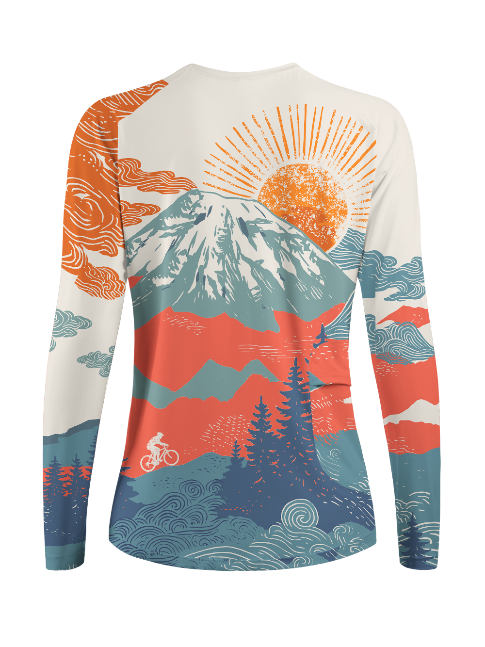 Orionride Sunset Scenery Women's Quick Dry Downhill Jersey