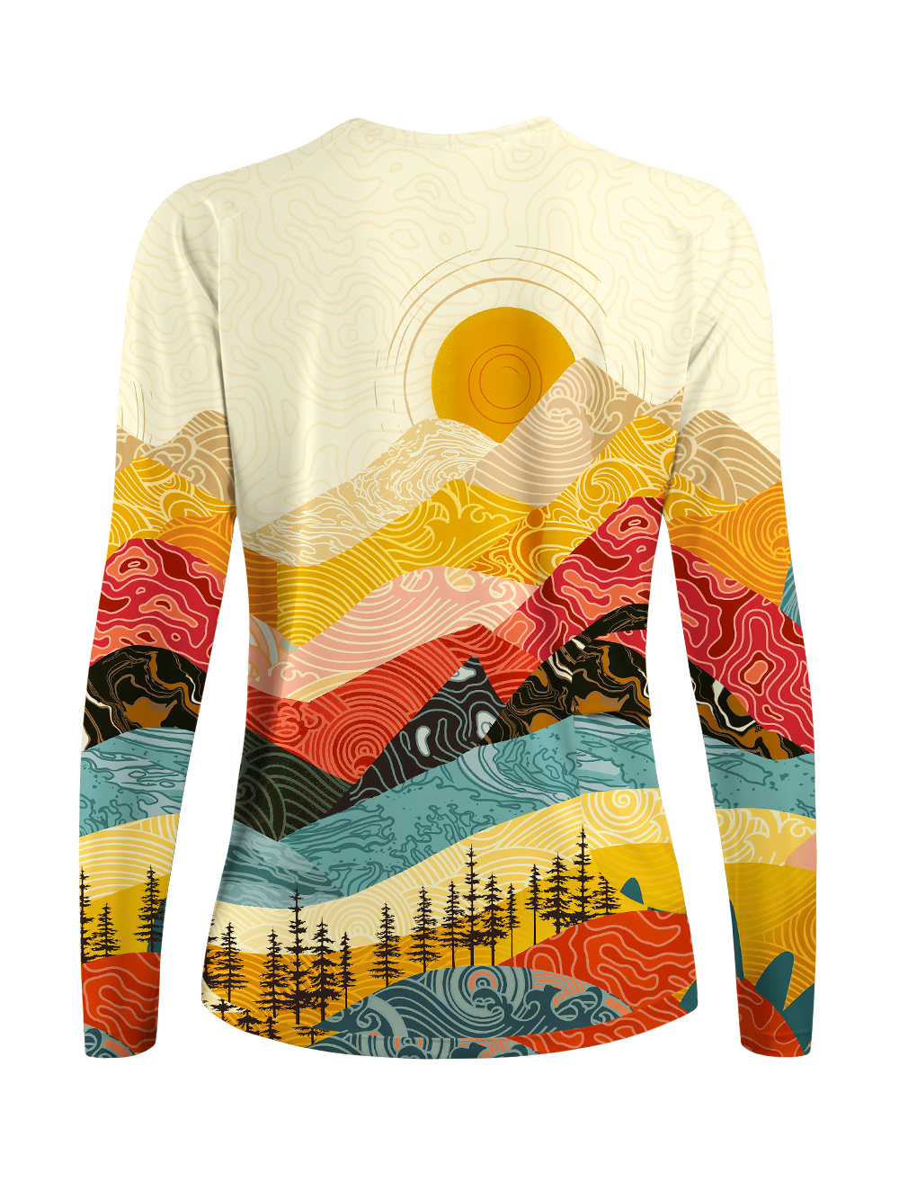 Orionride Waves And Peaks Women's Quick Dry Downhill Jersey