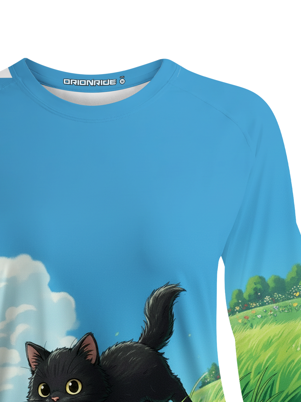 Orionride Green Kitten Women's Quick Dry Downhill Jersey
