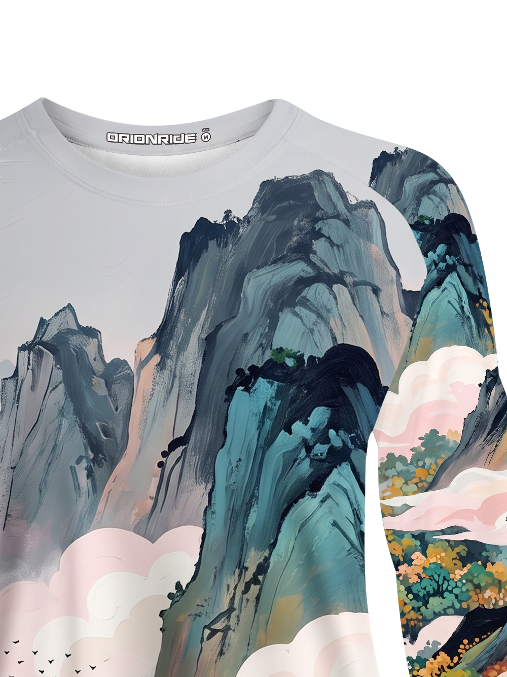 Orionride Oil Painting Of Mountains Women's Quick Dry Downhill Jersey