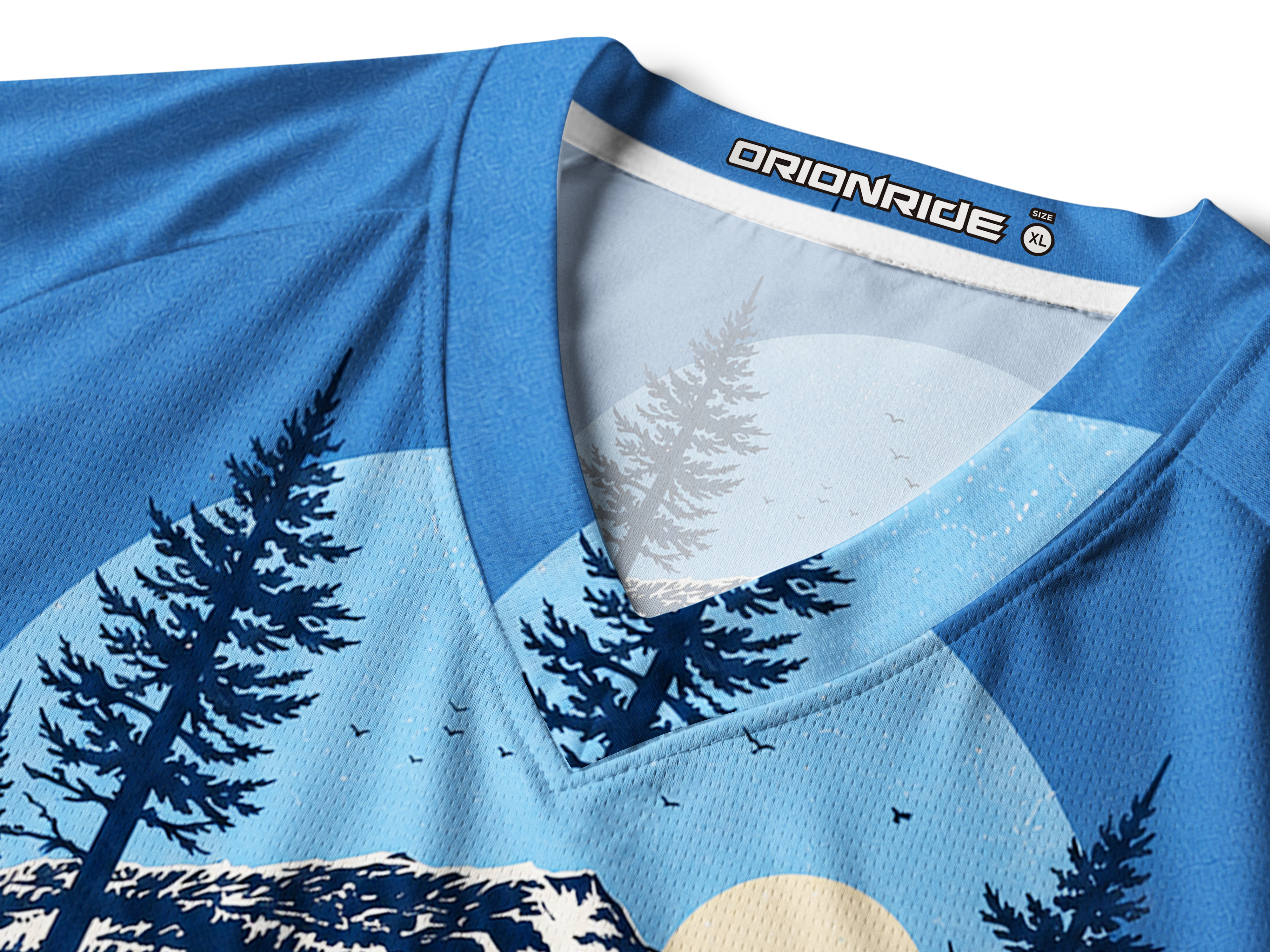 Orionride Cyclist Silhouette Long Sleeve Downhill Jersey