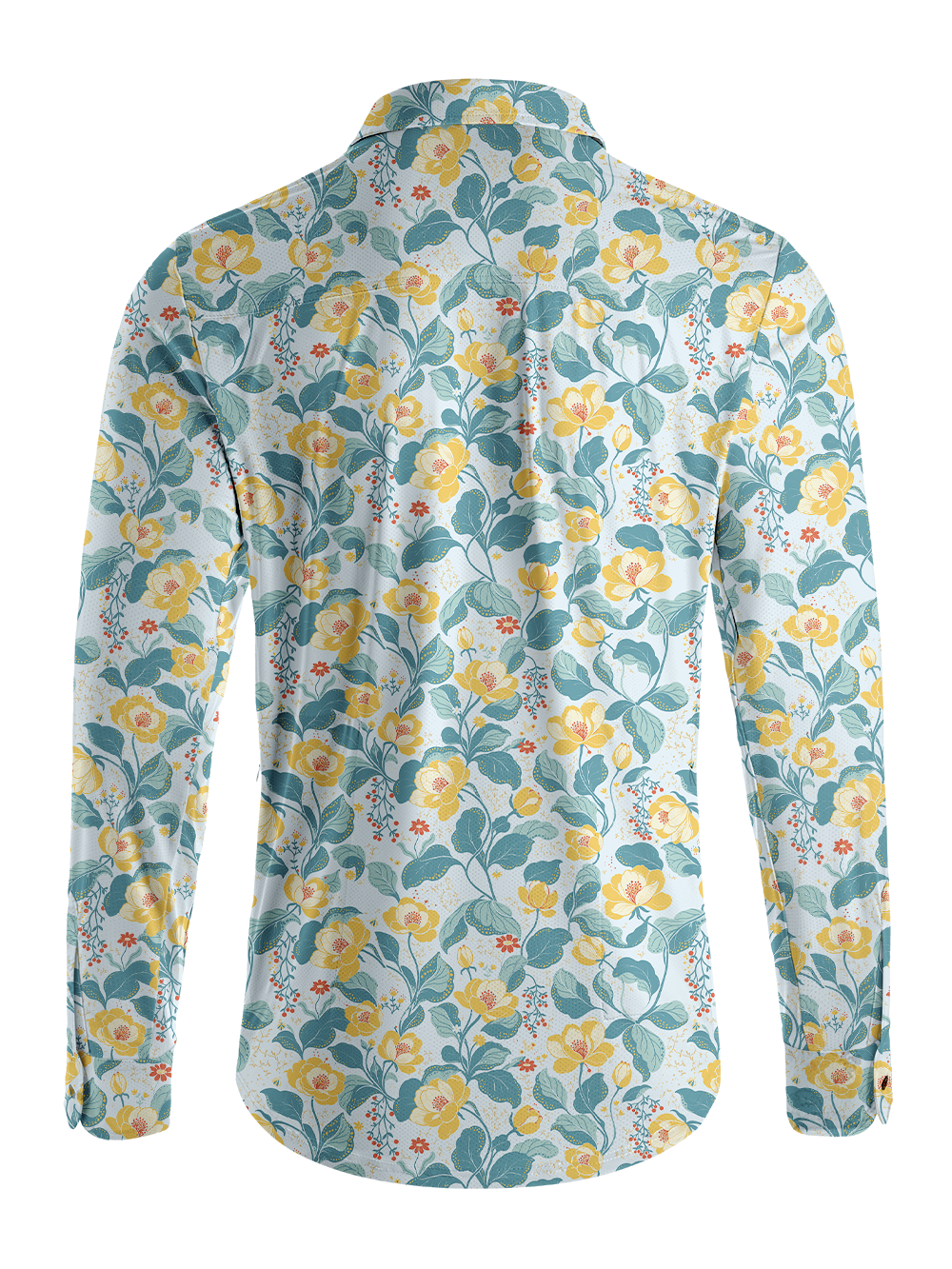 Orionride Cherokee Rose Men's Stretchy Breathable Long Sleeve Gravel Shirt