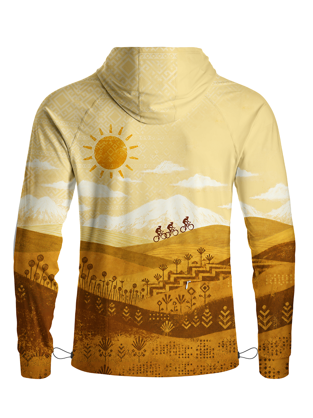 Orionride Ancient Trail Long Sleeve Cycling Hoodie Shirt