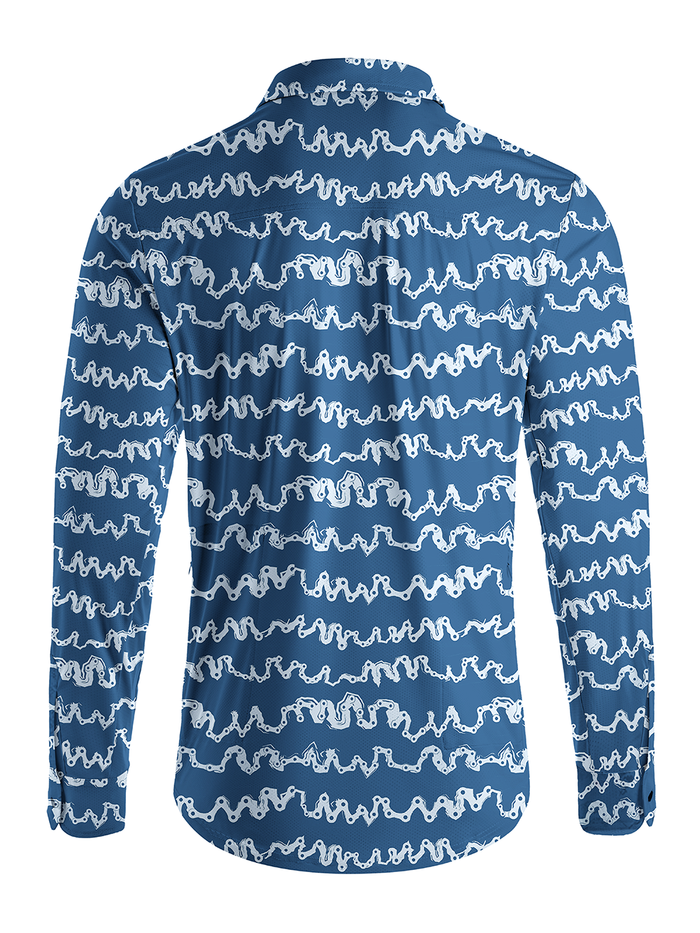 Orionride Chain Wave Men's Stretchy Breathable Long Sleeve Gravel Shirt