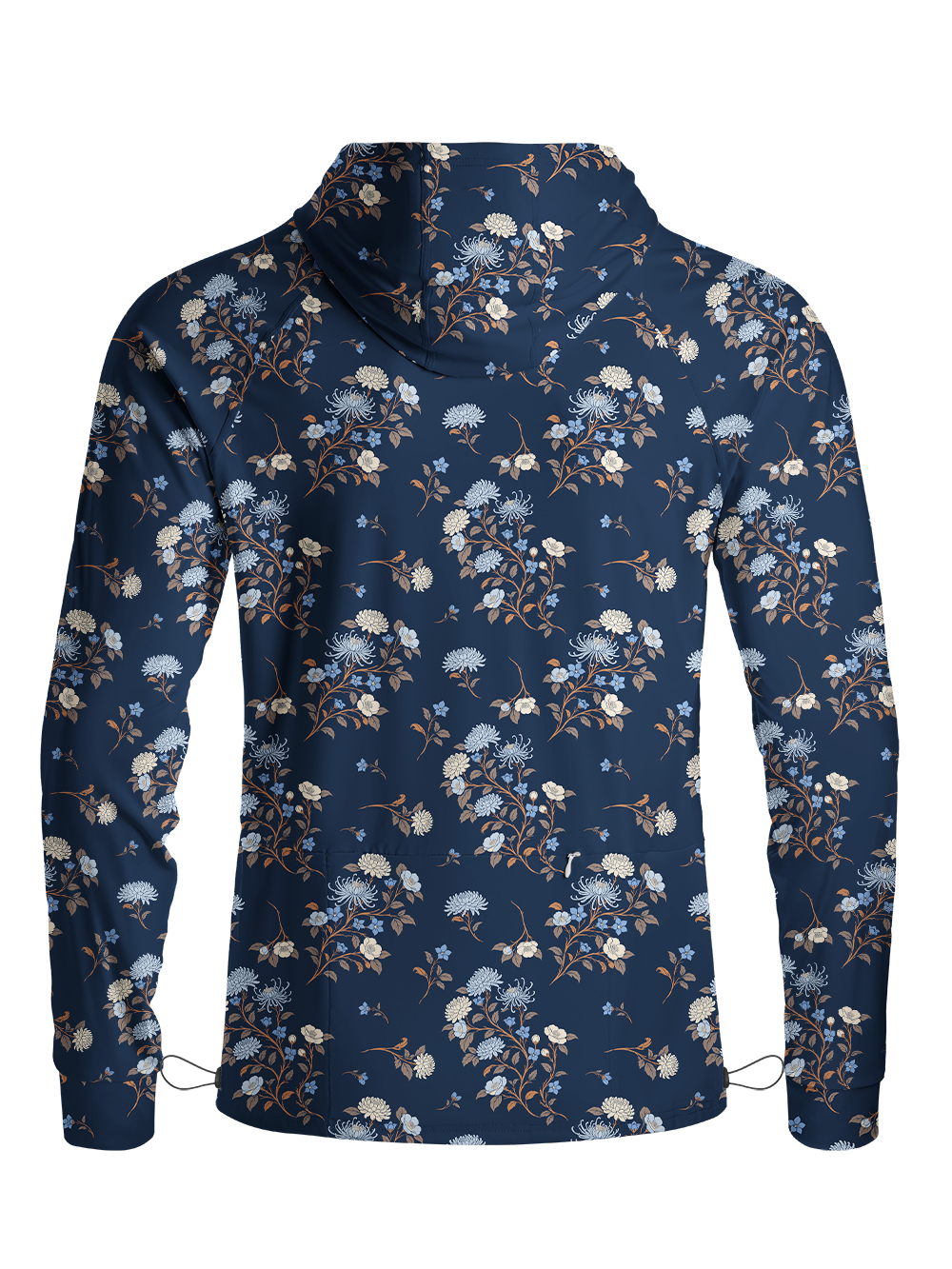 Orionride Japanese Bouquet Long Sleeve Cycling Hoodie Shirt