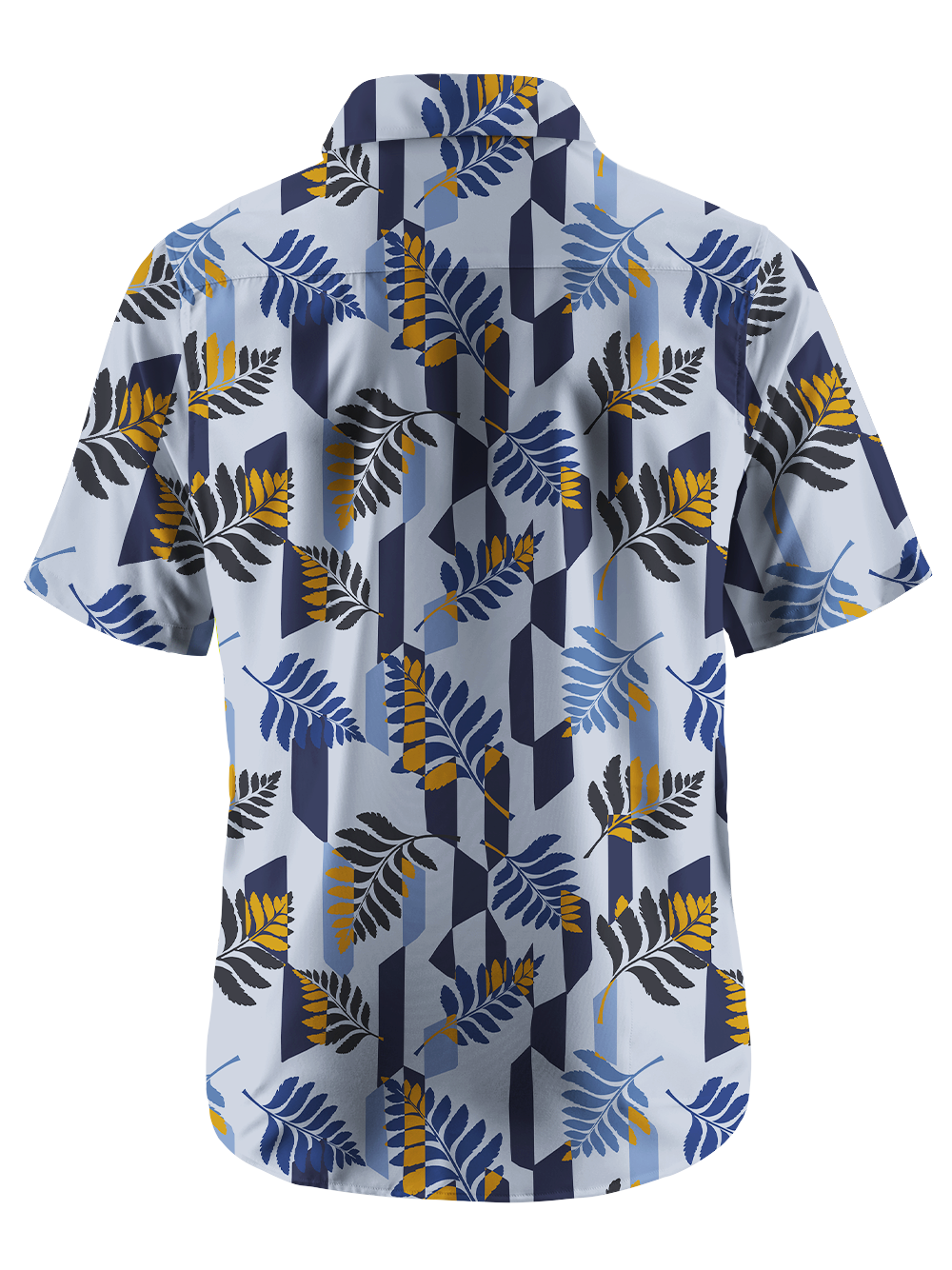 Orionride Geometric Fern Pattern Zipper Pockets Ultra Lightweight Short Sleeves Gravel Shirt