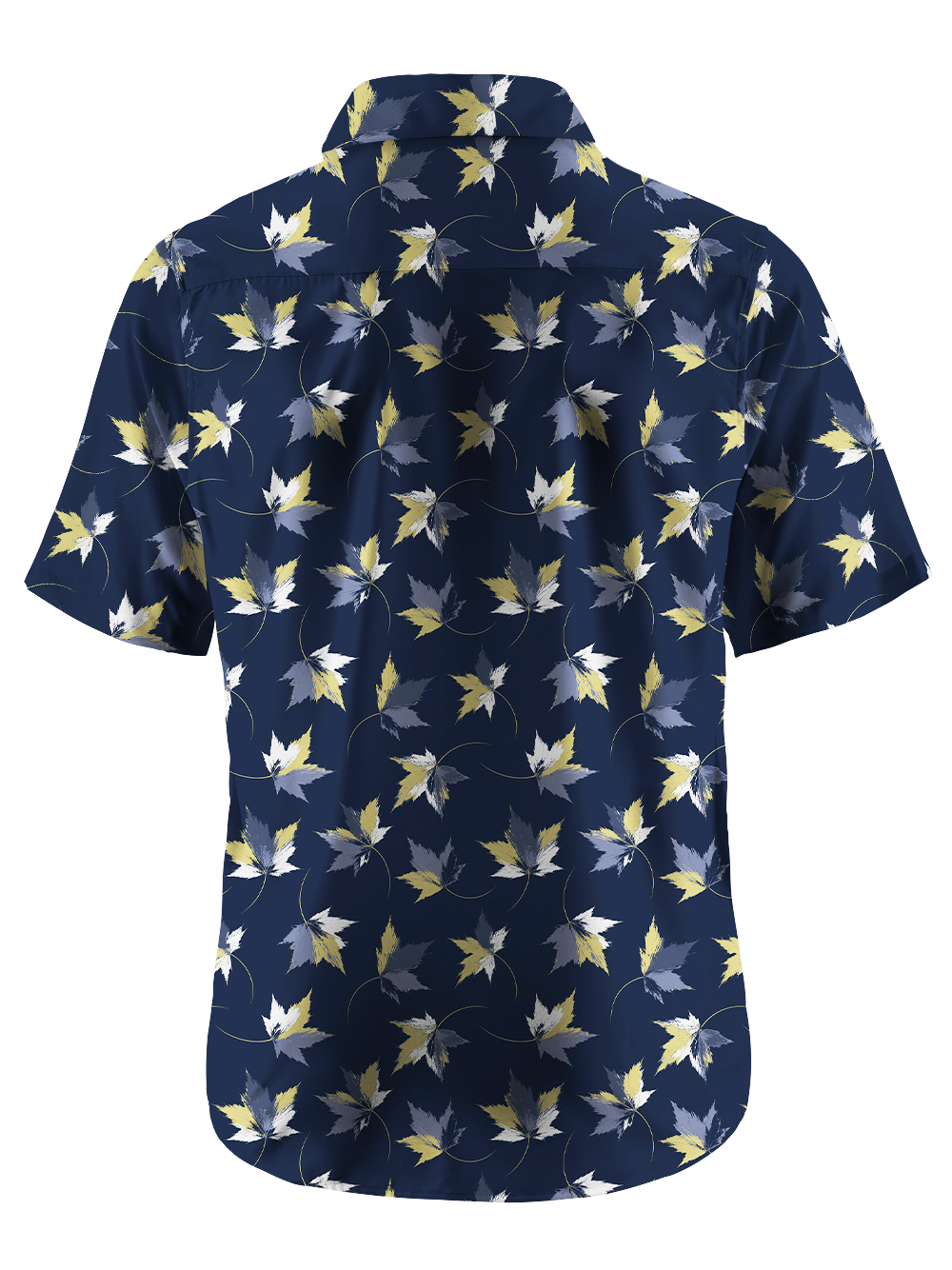Orionride Dark Leaf Mosaic Zipper Pockets Ultra Lightweight Short Sleeves Gravel Shirt