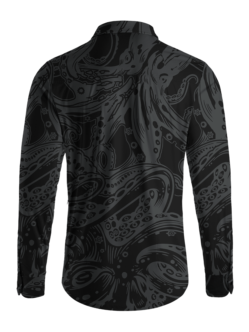 Orionride Octopus Tentacles Men's Stretchy Breathable Long Sleeve Gravel Shirt
