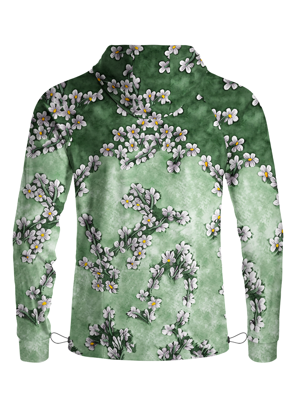 Orionride Dye Flower Long Sleeve Cycling Hoodie Shirt