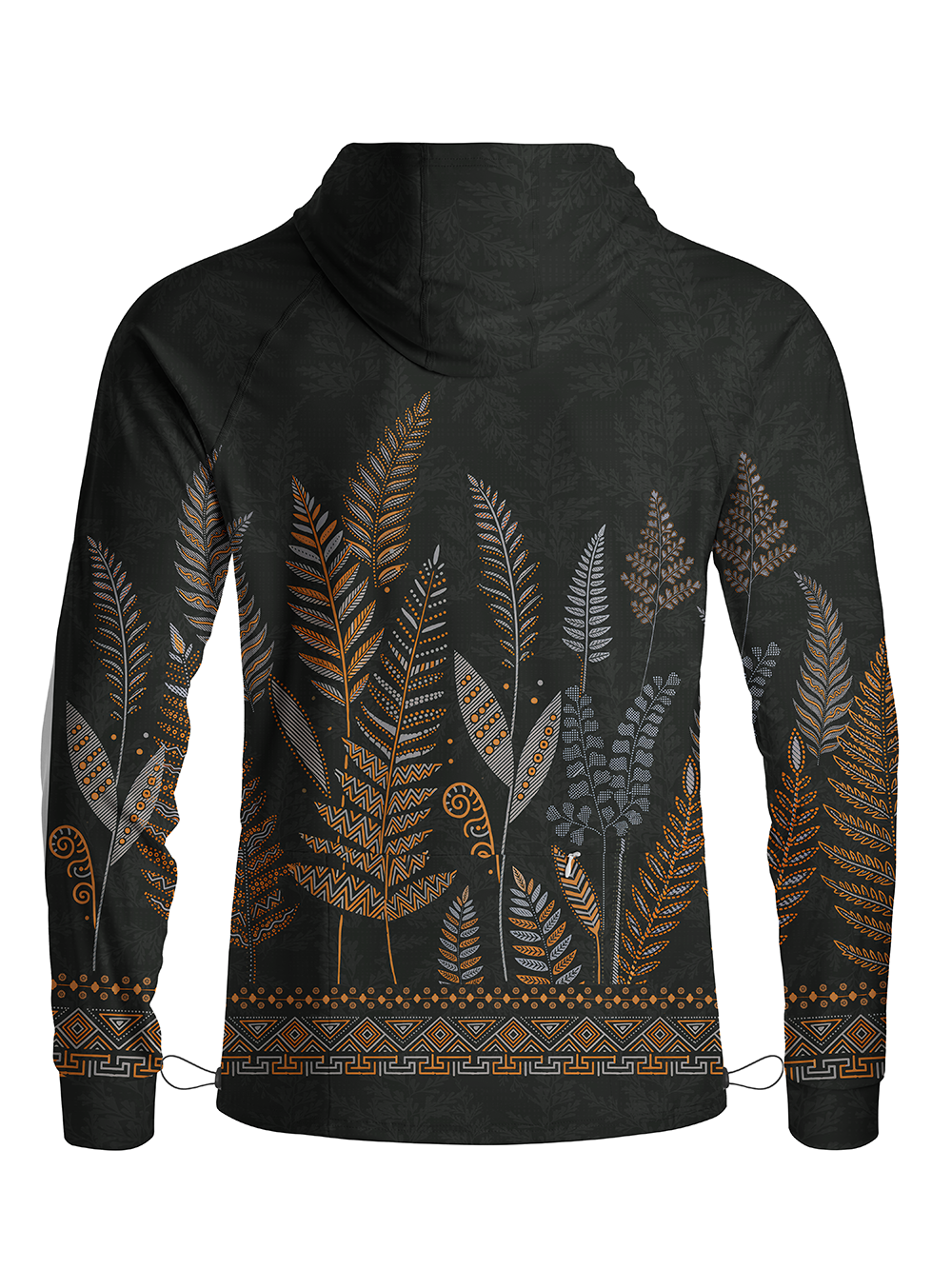 Orionride Night Fern Weave Long Sleeve Cycling Hoodie Shirt