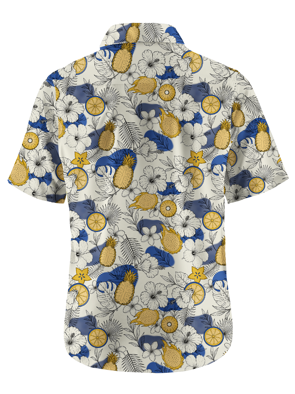 Orionride Summer Fruit Code Zipper Pockets Ultra Lightweight Short Sleeves Gravel Shirt