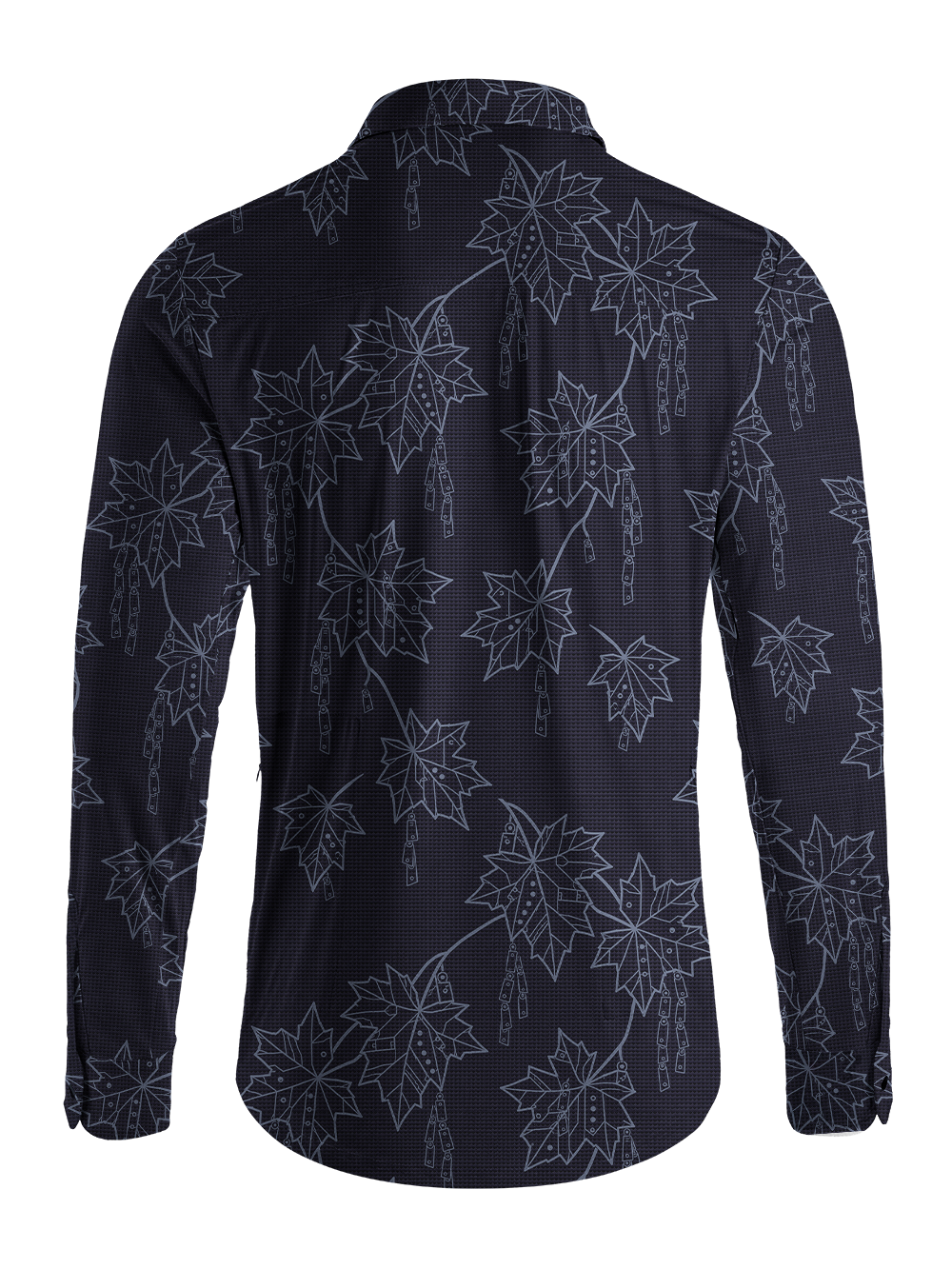 Orionride Chain Maple Men's Stretchy Breathable Long Sleeve Gravel Shirt