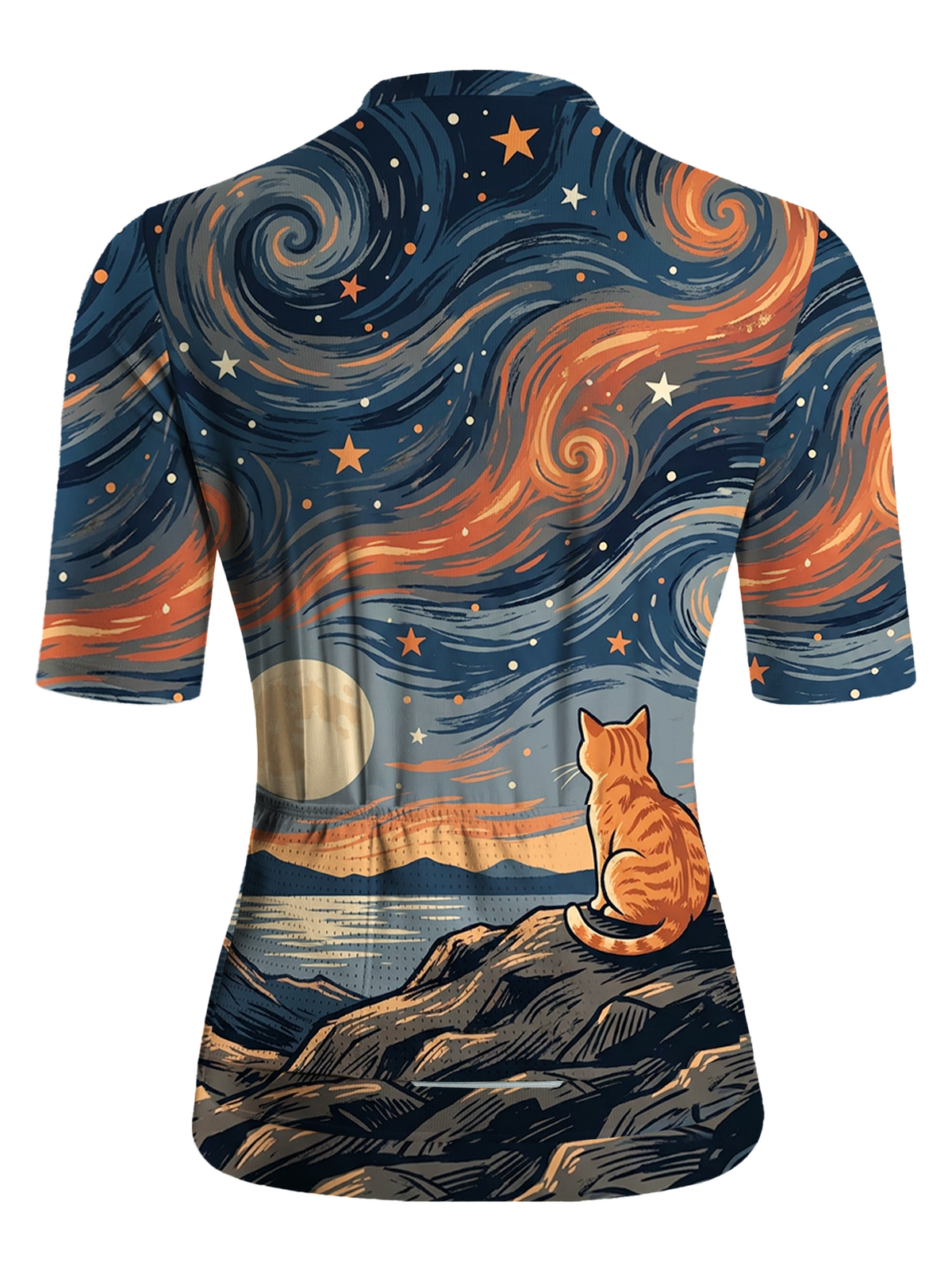 Orionride Starry Cat Short Sleeves Women's Jersey