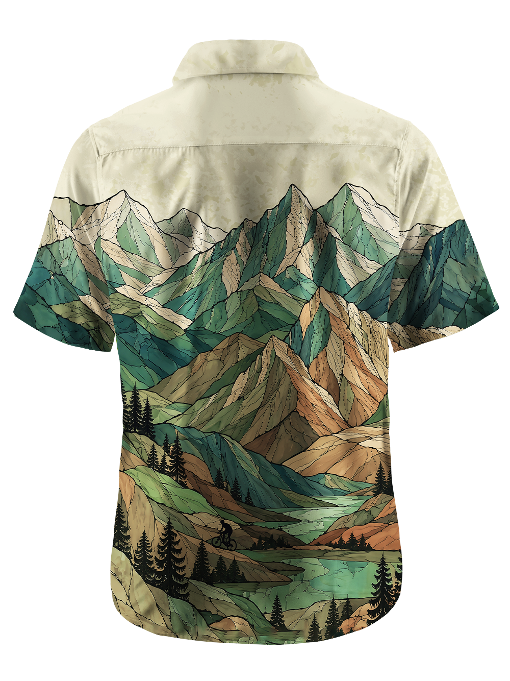 Orionride Green Mountain Ride Zipper Pockets Ultra Lightweight Short Sleeves Gravel Shirt