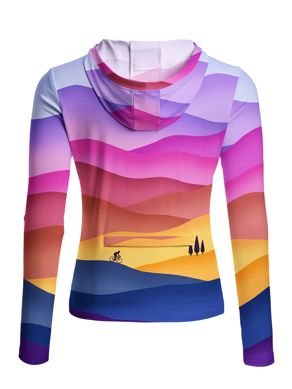 Orionride Twilight Ride Women's Long Sleeve Cycling Hoodie Shirt