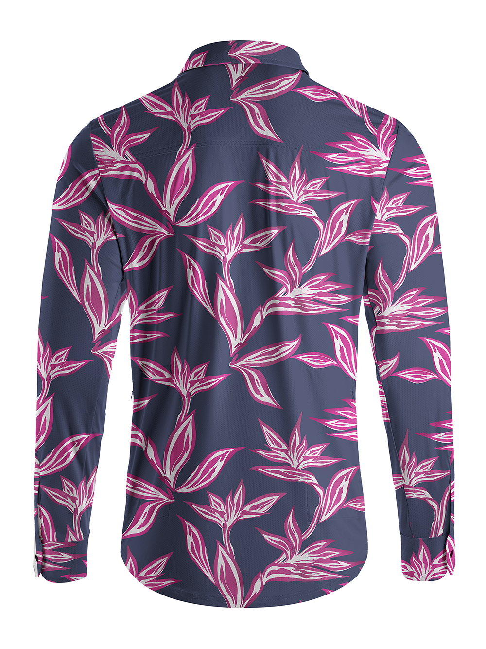 Orionride Strelitzia Reginae Men's Stretchy Breathable Long Sleeve Gravel Shirt
