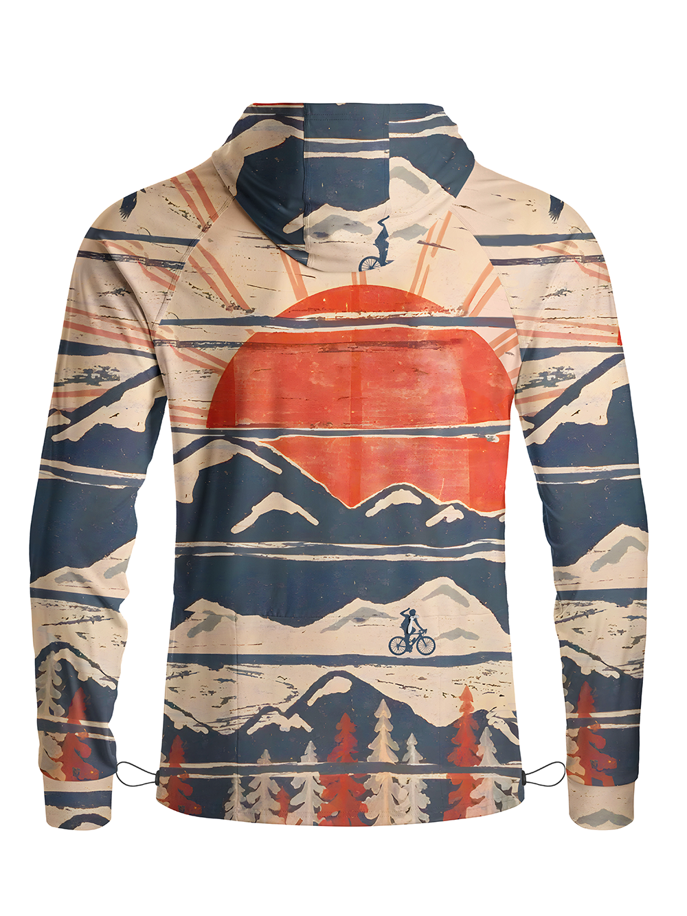 Orionride Winter Pursuits Long Sleeve Cycling Hoodie Shirt