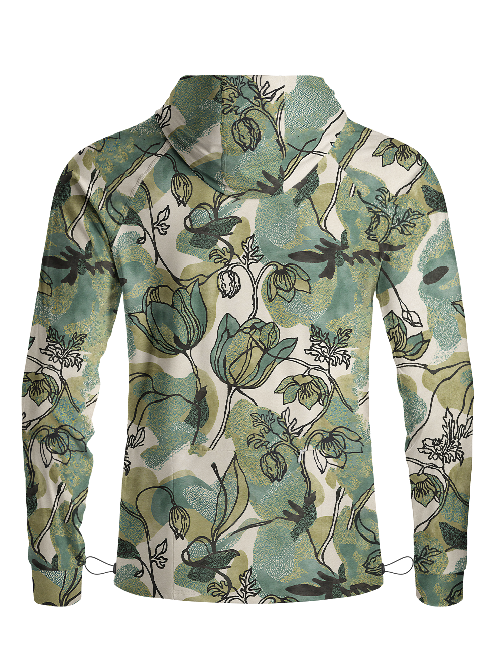 Orionride Boho Bloom Long Sleeve Cycling Hoodie Shirt