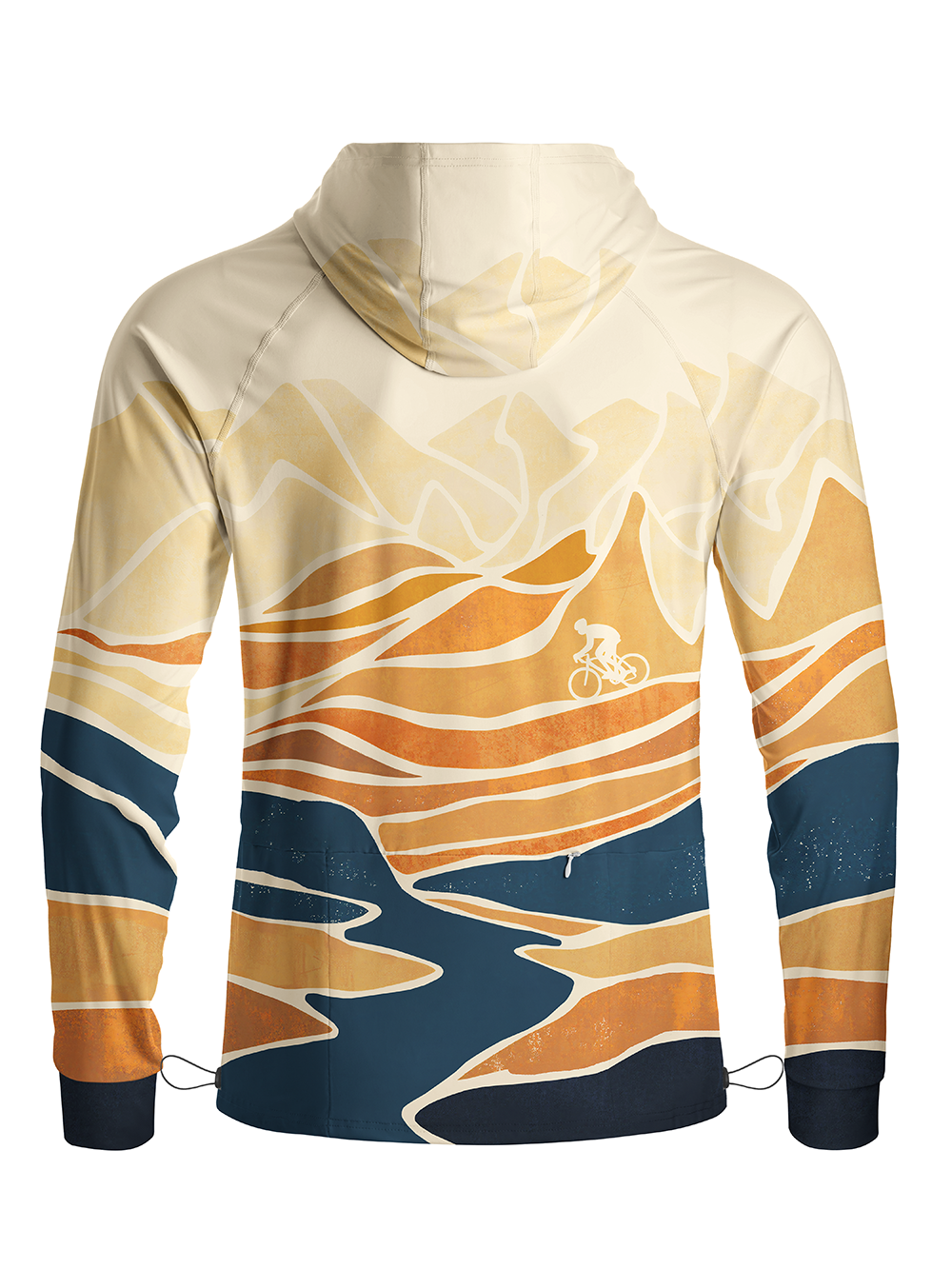 Orionride Golden Pass Long Sleeve Cycling Hoodie Shirt