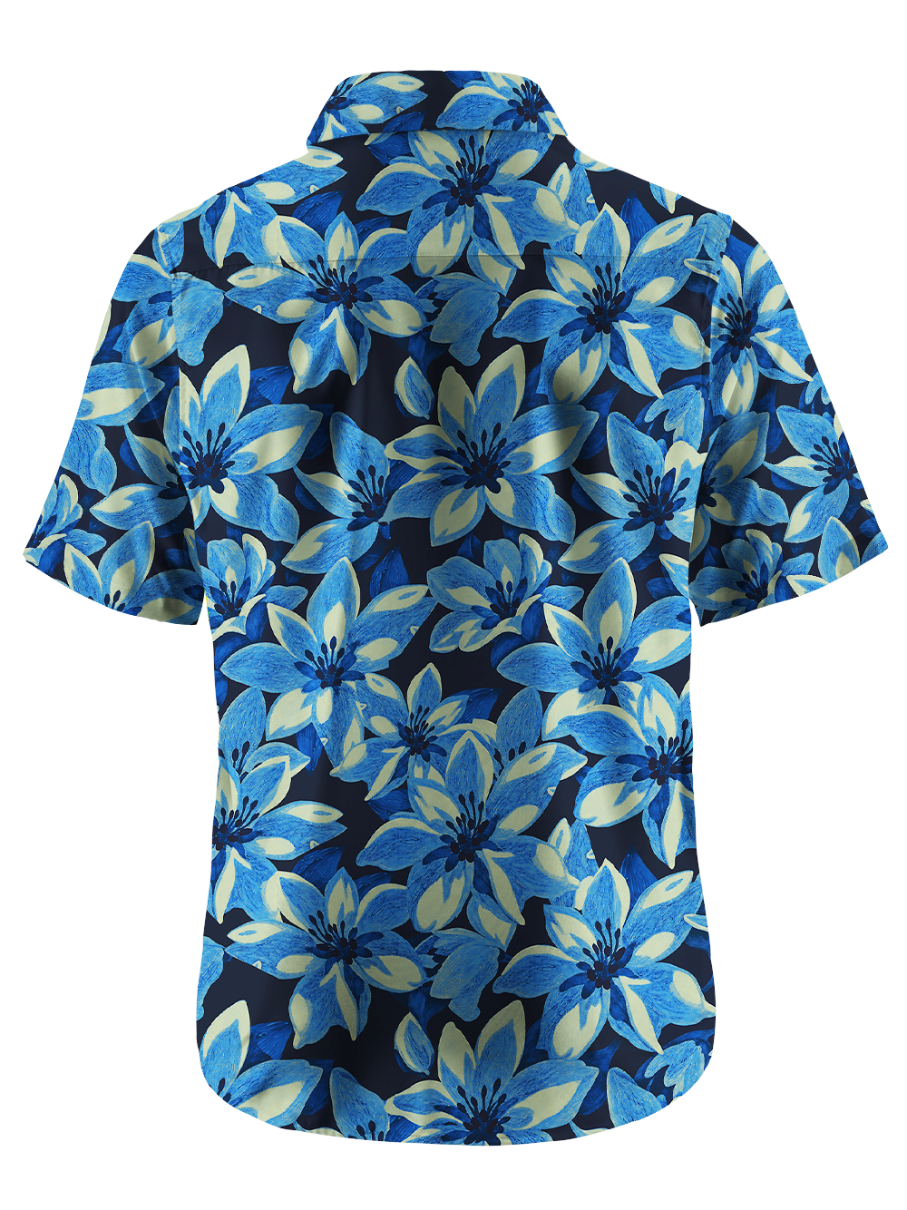 Orionride Full Bloom Lilies Zipper Pockets Ultra Lightweight Short Sleeves Gravel Shirt