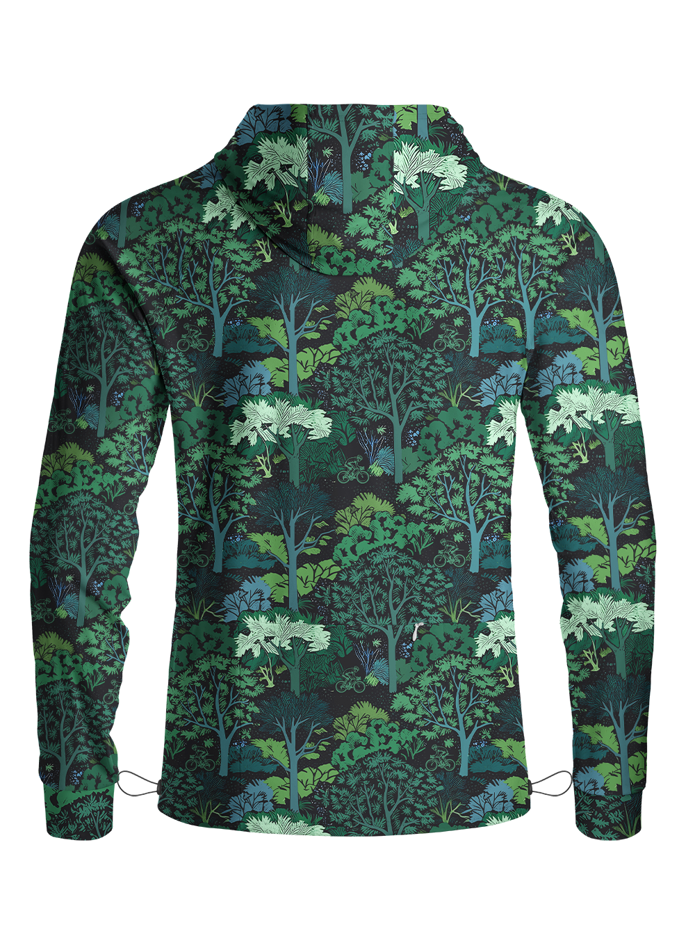 Orionride A Lush Forest Long Sleeve Cycling Hoodie Shirt