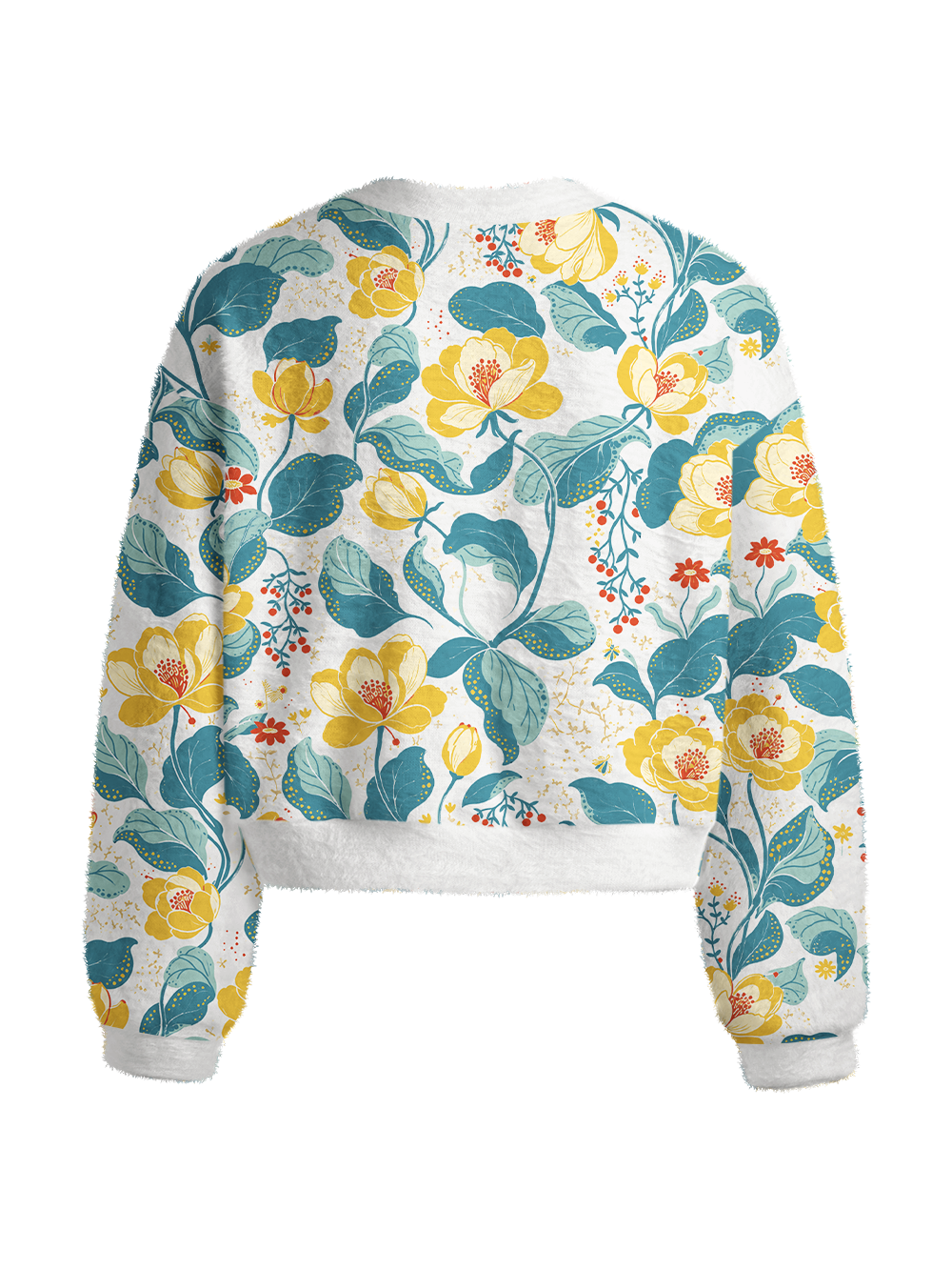 Orionride Cherokee Rose Women's Fuzzy Knit Sweater