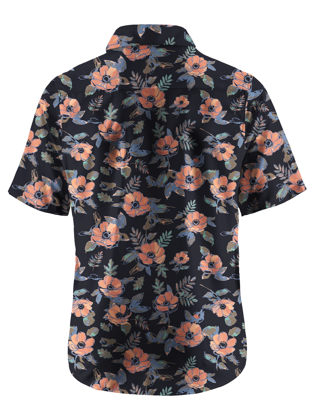 Orionride Dark Anemone Zipper Pockets Ultra Lightweight Short Sleeves Gravel Shirt