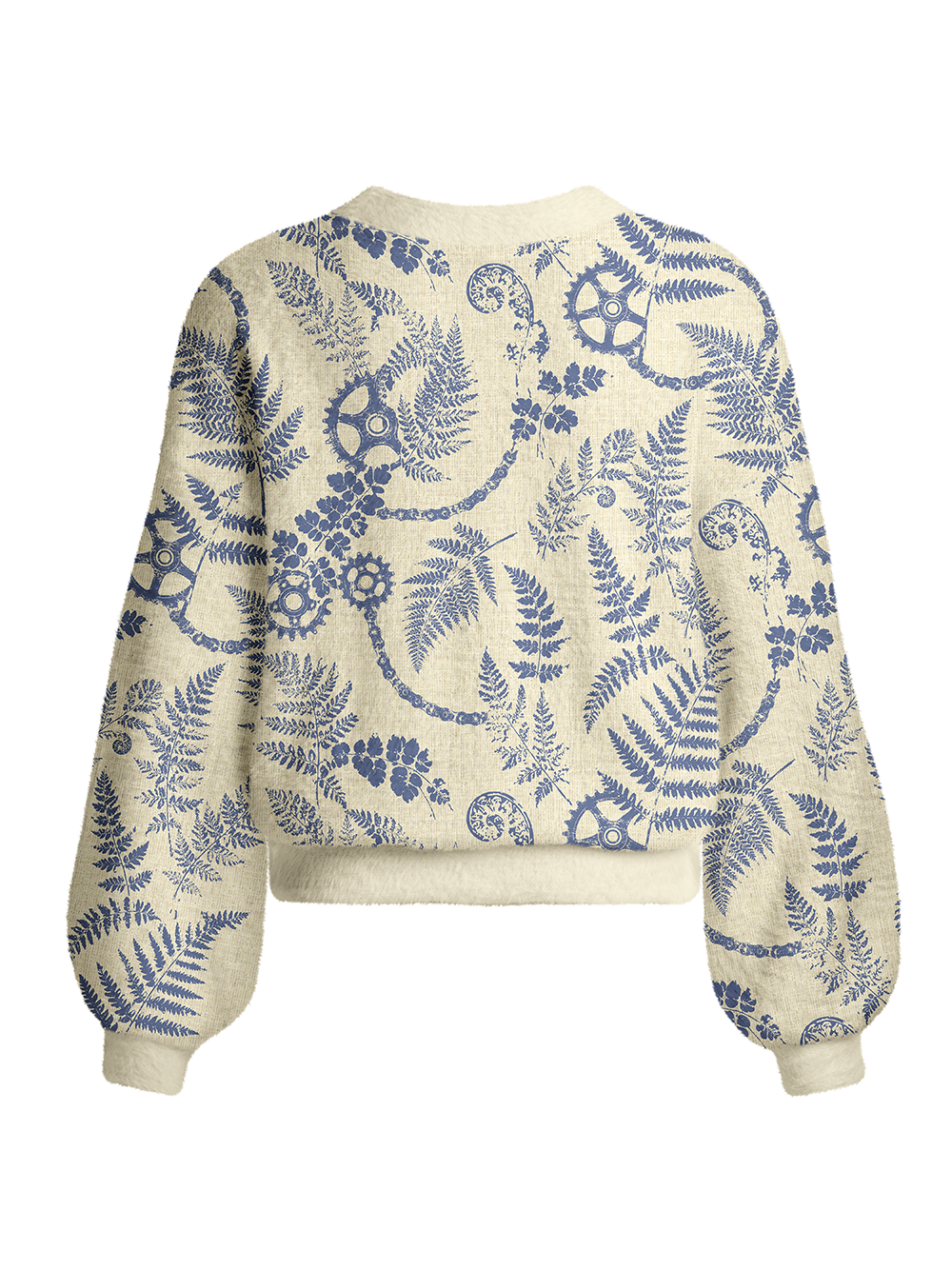 Orionride Fern Gears Women's Fuzzy Knit Cardigan