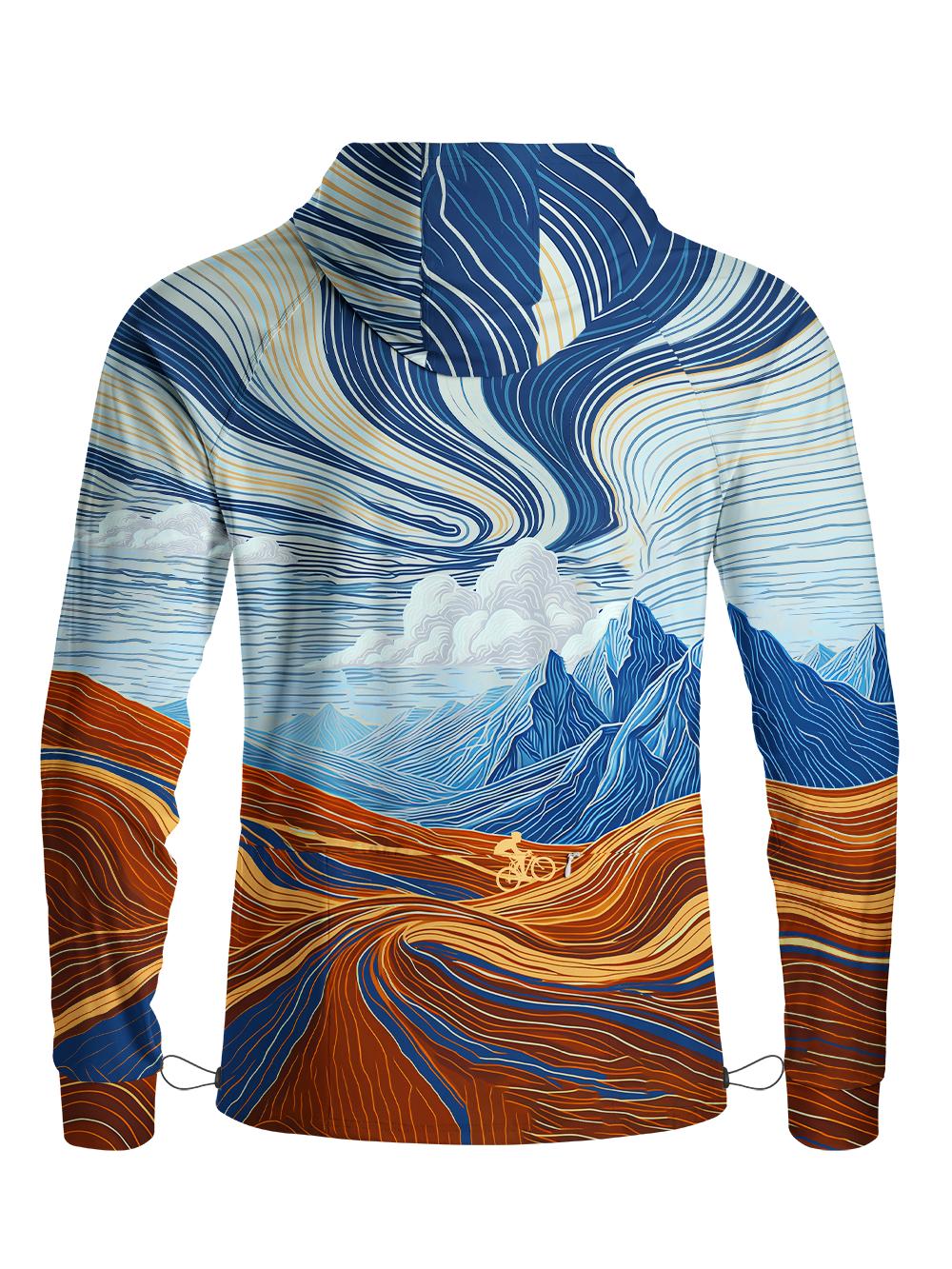 Orionride Flow Ride Long Sleeve Cycling Hoodie Shirt