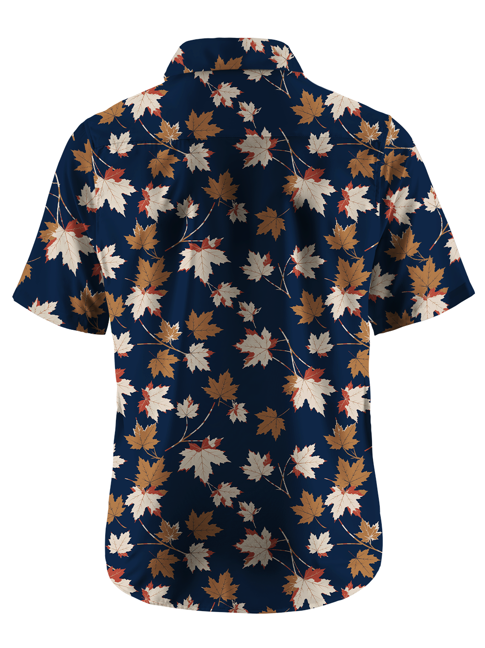Orionride Autumn Maple Zipper Pockets Ultra Lightweight Short Sleeves Gravel Shirt