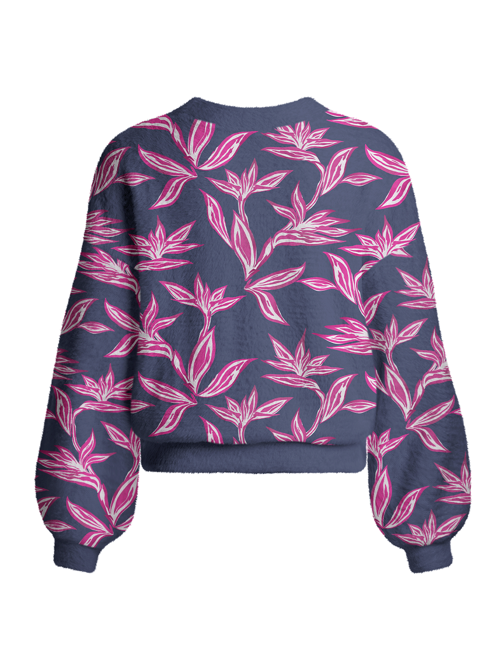 Orionride Strelitzia Reginae Women's Fuzzy Knit Cardigan