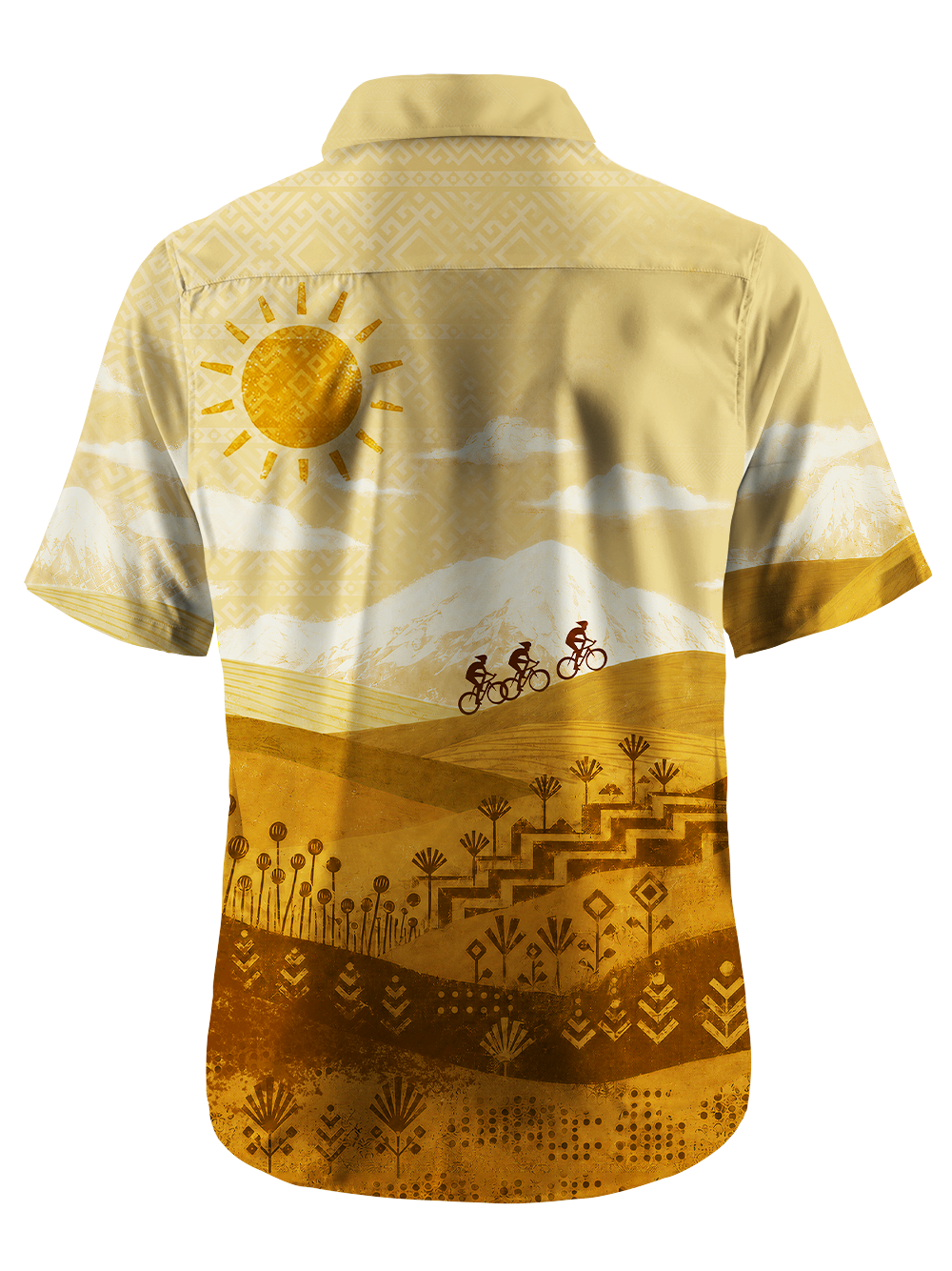 Orionride Ancient Trail Zipper Pockets Ultra Lightweight Short Sleeves Gravel Shirt
