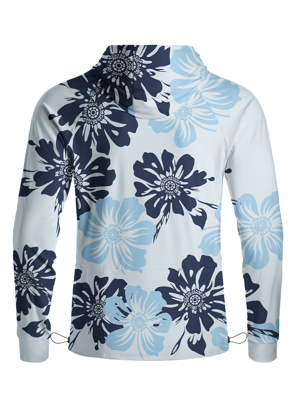 Orionride Large Flowers Long Sleeve Cycling Hoodie Shirt