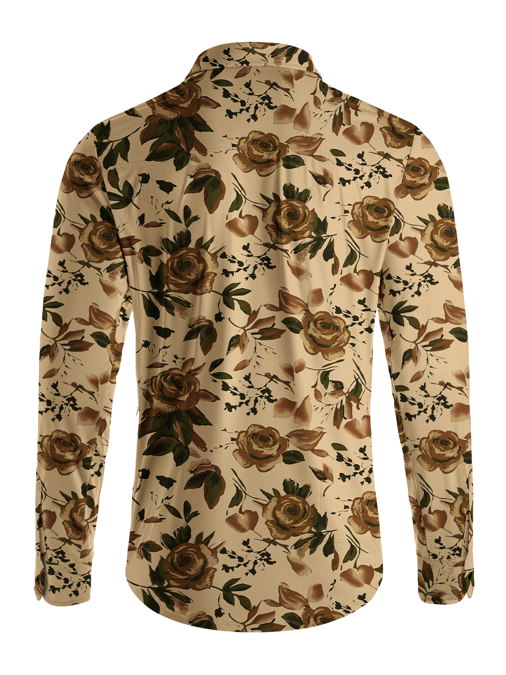 Orionride Midnight Roses Men's Stretchy Breathable Long Sleeve Gravel Shirt