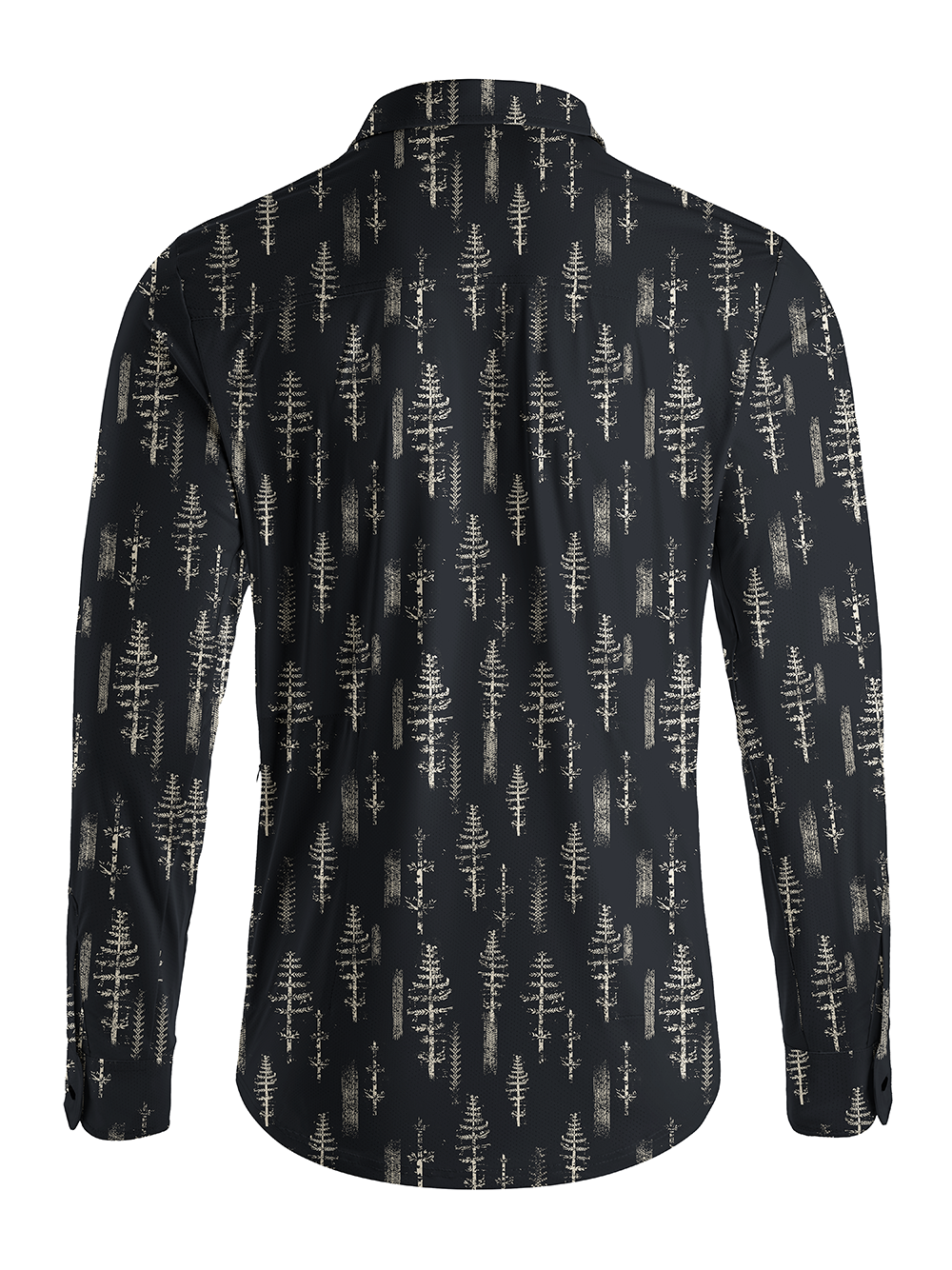 Orionride Tenacious Ferns Men's Stretchy Breathable Long Sleeve Gravel Shirt