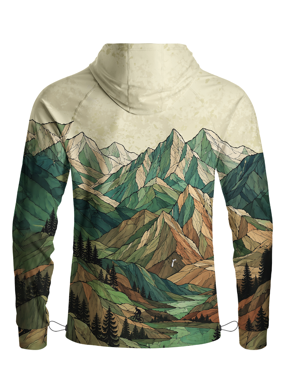 Orionride Green Mountain Ride Long Sleeve Cycling Hoodie Shirt