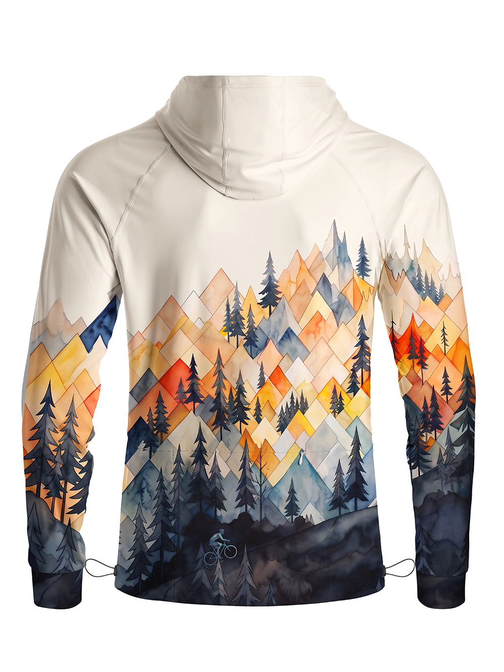 Orionride Diamond Mountain Ride Long Sleeve Cycling Hoodie Shirt