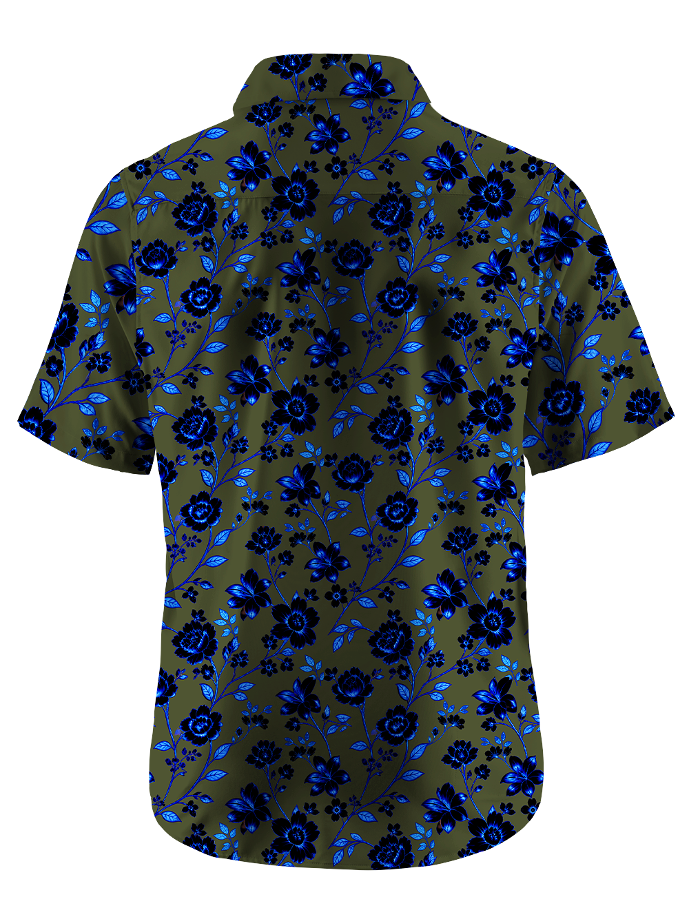 Orionride Fluorescent Flowers Zipper Pockets Ultra Lightweight Short Sleeves Gravel Shirt
