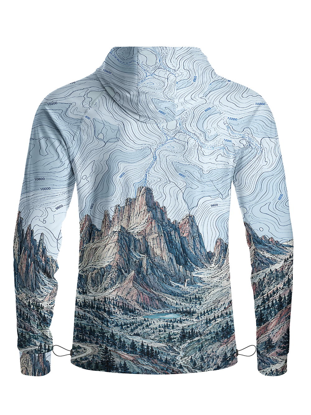 Orionride Contour Peak Long Sleeve Cycling Hoodie Shirt